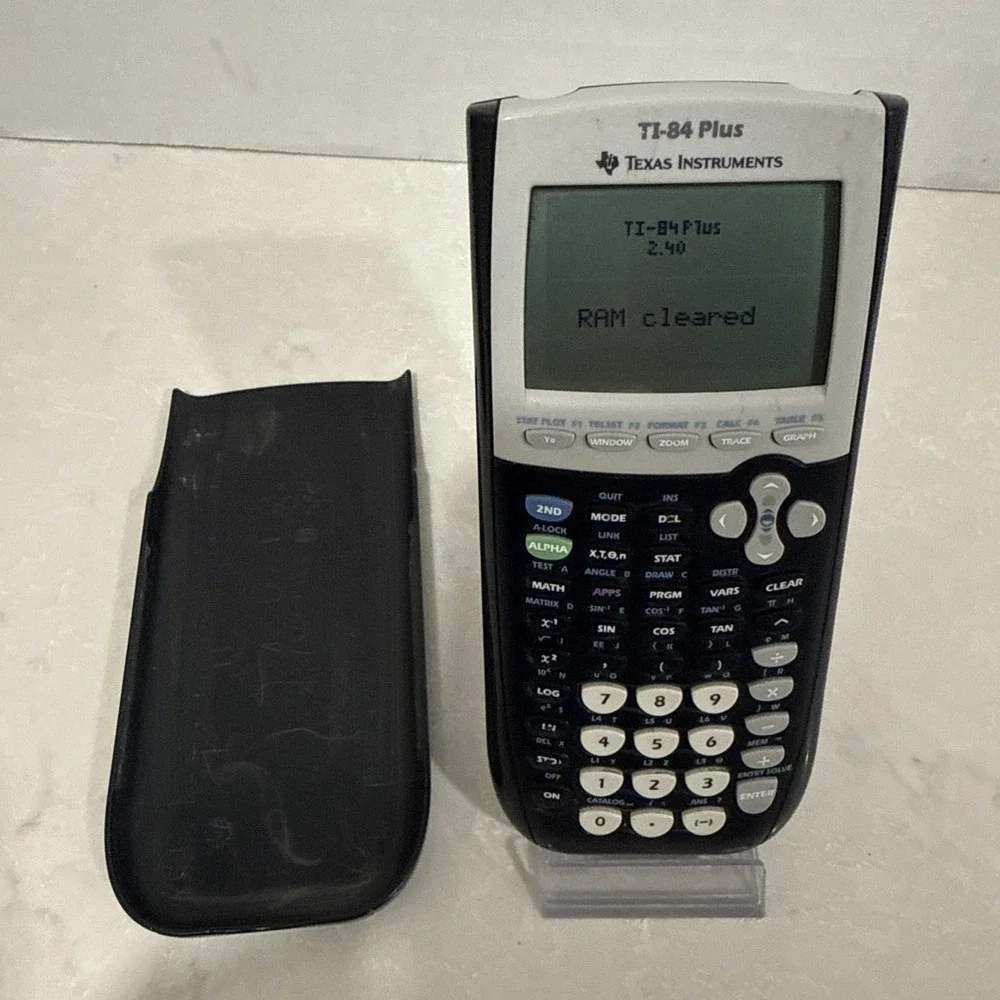 Texas Instruments TI-84 Plus Graphing Calculator Black Tested Working